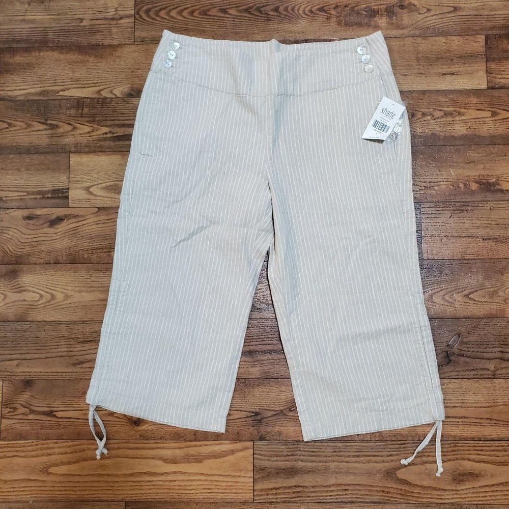 Linen Capris Size 8 Shade